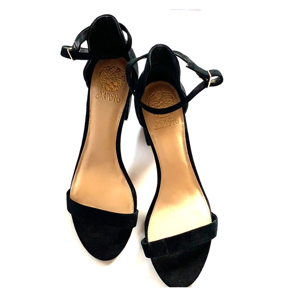 Vince Camuto Black Strap Heel